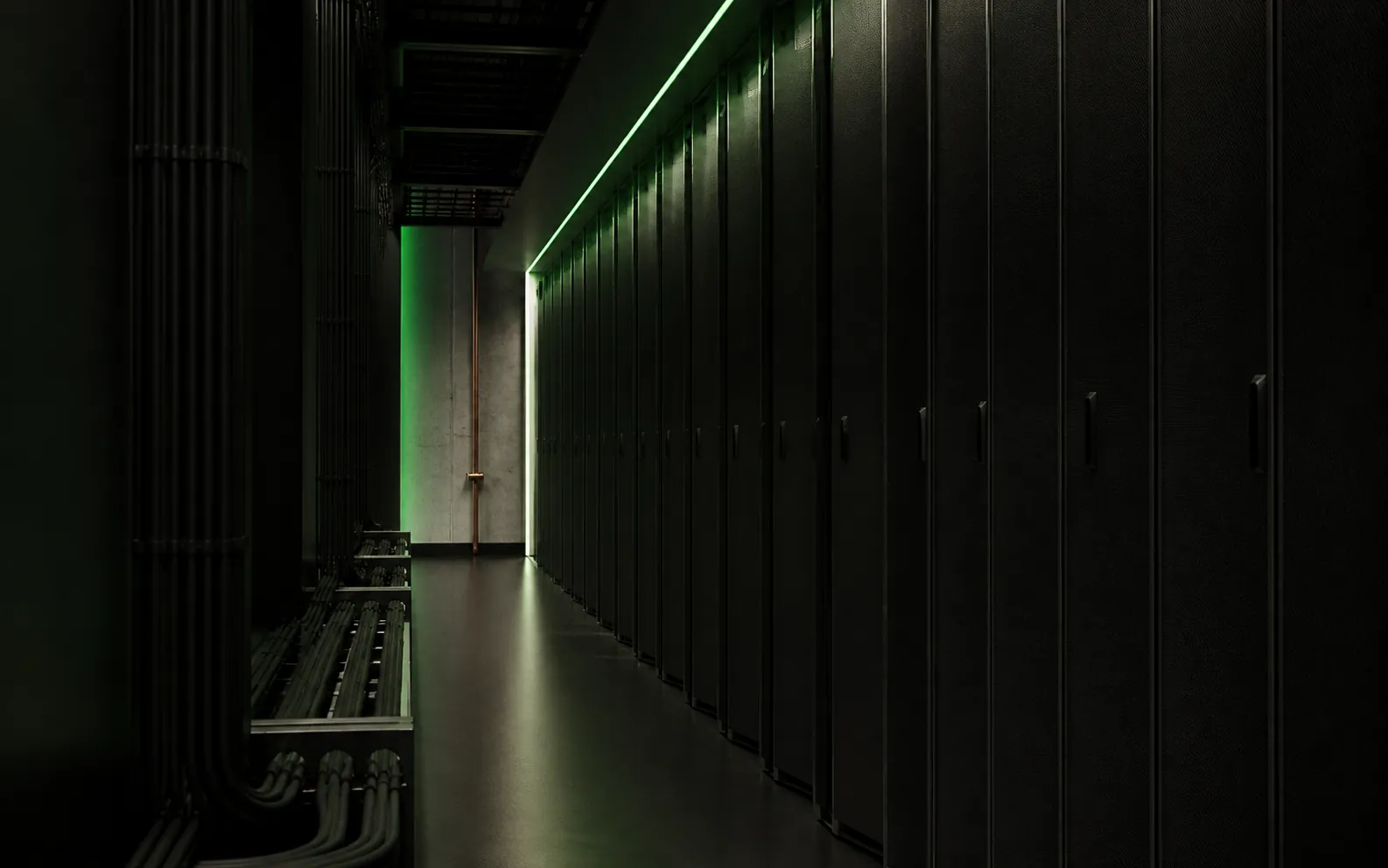 Secure data infrastructure corridor